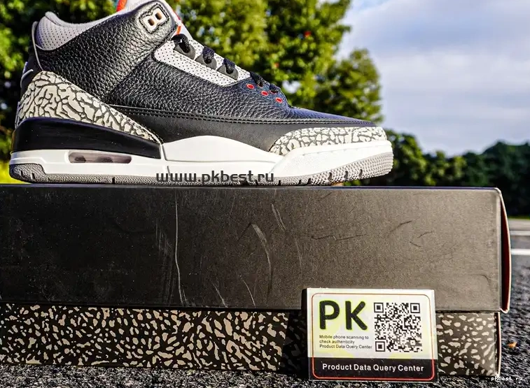 Cement Retro SHIP TO PK Jordan GOD READY Air 3 RETAIL MATERIALS Black 0517